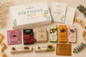 Luxury Moodbox gift box with Belgian chocolates, gourmet treats and personalized message card